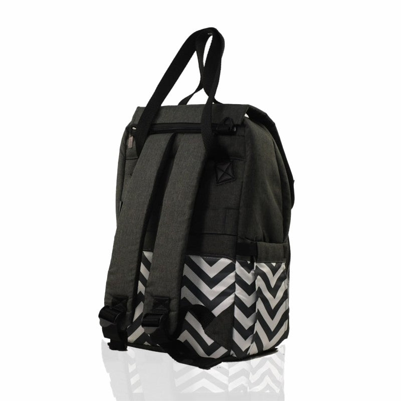 Zigzag Formi Diaper Bag – Stylish Waterproof Linen with Full Padding and Innovative Organization