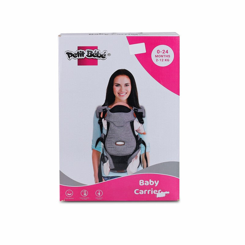 Premium Max Baby Carrier - Burgundy | Leather & Water-Resistant Linen with Ergonomic Waist Straps