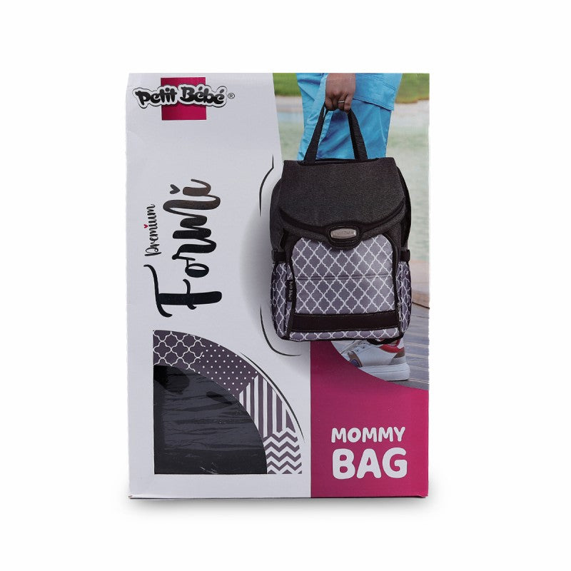 Zigzag Formi Diaper Bag – Stylish Waterproof Linen with Full Padding and Innovative Organization