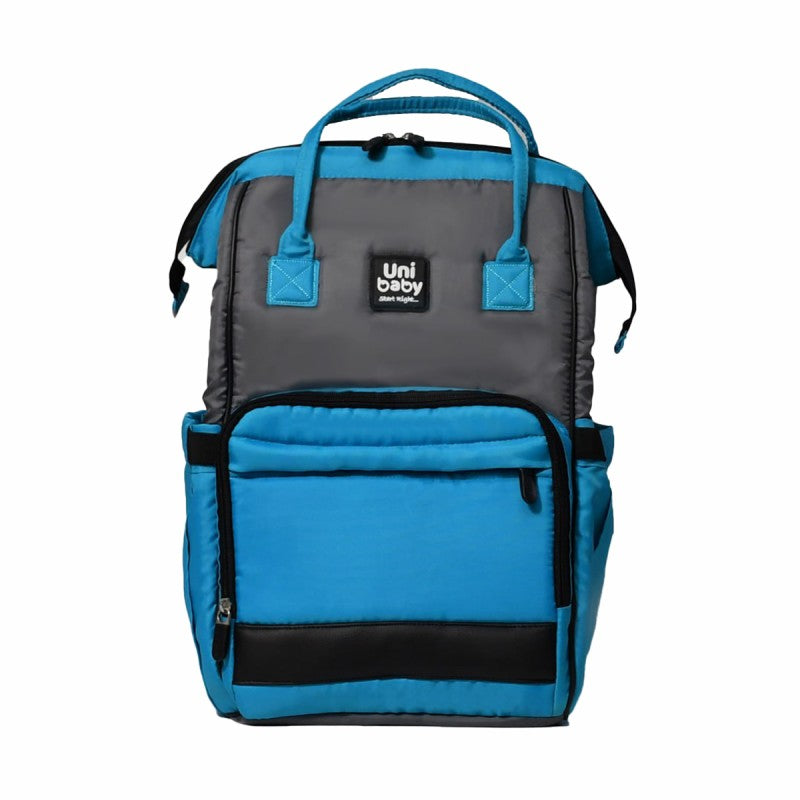 Uni Baby Diaper Bag - Turquoise and Gray  | Stylish and Functional |Uni Baby