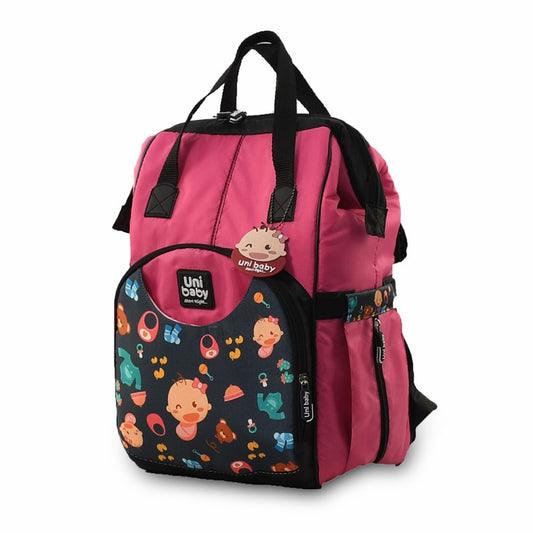 All Onboard Diaper Bag - Fuchsia | Spacious, Stylish, and Functional for Parents |Uni Baby