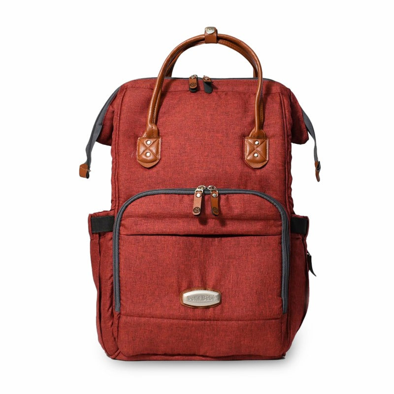 Premium Max Diaper Bag - Burgundy | Stylish, Functional, and Spacious for Parents