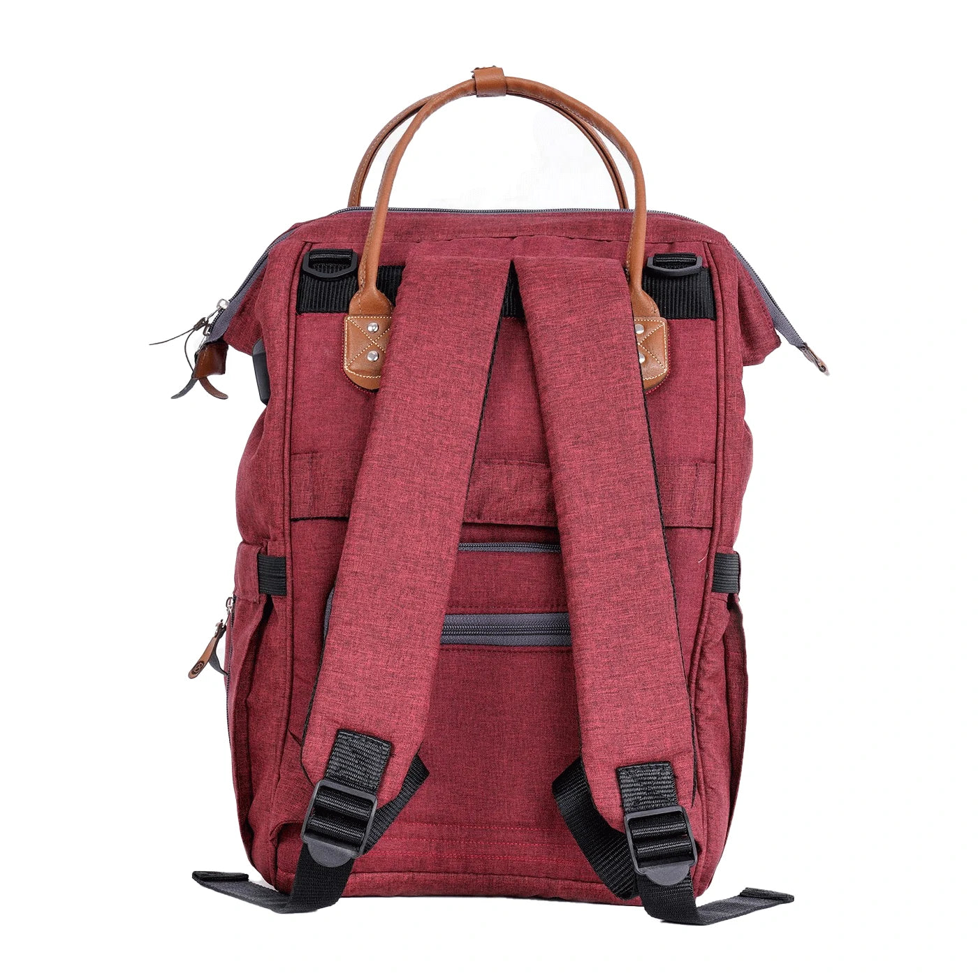 Premium Max Diaper Bag - Burgundy | Stylish, Functional, and Spacious for Parents