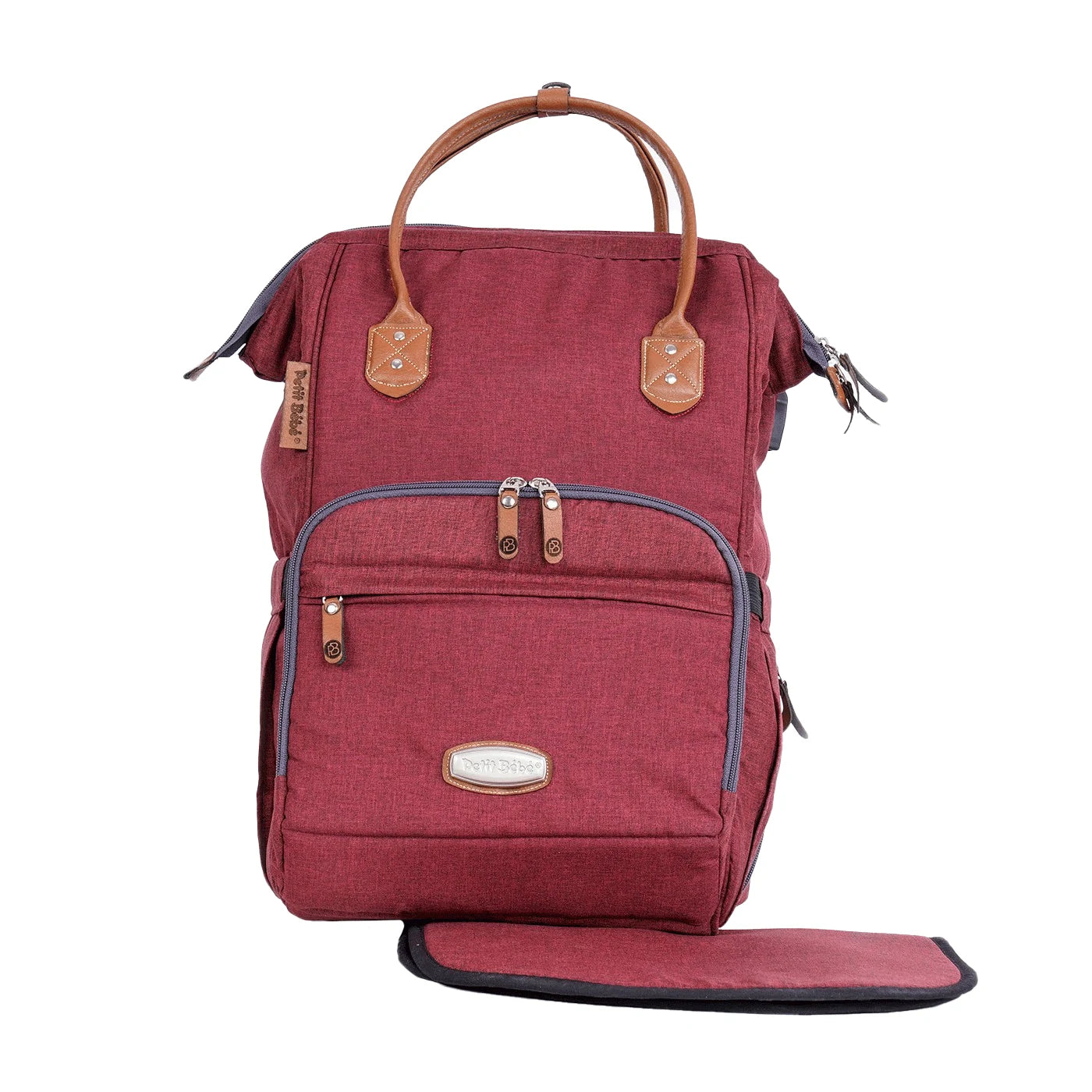Premium Max Diaper Bag - Burgundy | Stylish, Functional, and Spacious for Parents