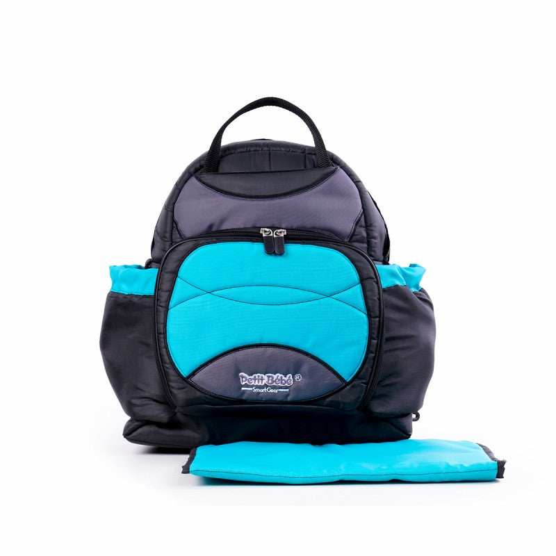 Spectacular Aqua-Green Diaper Bag with Changing Mat - Ultimate Organization & Versatility