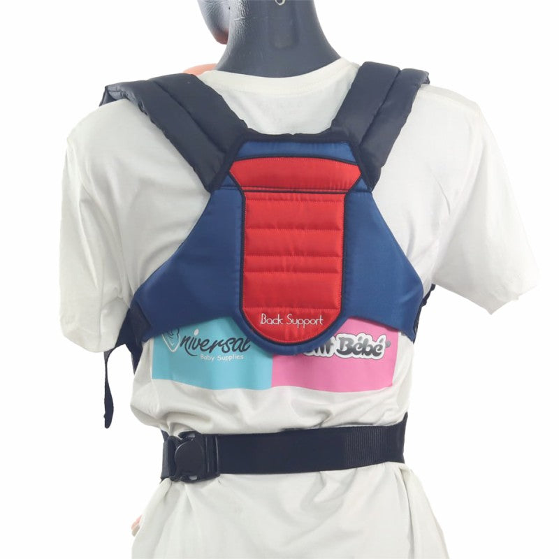 Uni Baby Baby Carrier in Red & Vavy - 5 Positions, Ergonomic Design with Back Support | Uni Baby