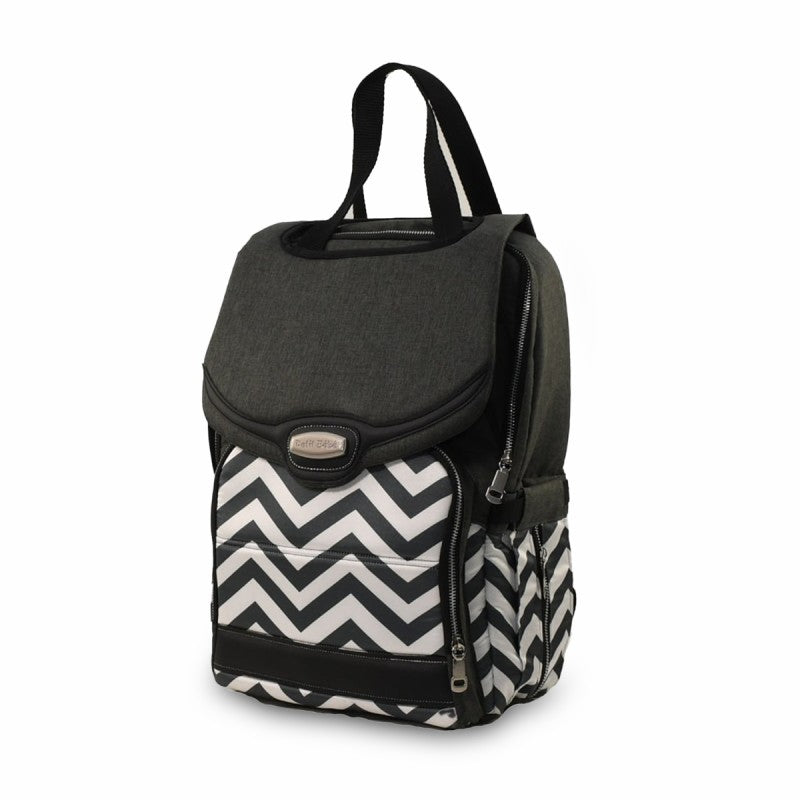 Zigzag Formi Diaper Bag – Stylish Waterproof Linen with Full Padding and Innovative Organization