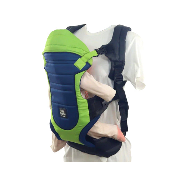 Uni Baby Baby Carrier in green & navy - 5 Positions, Ergonomic Design with Back Support | Uni Baby