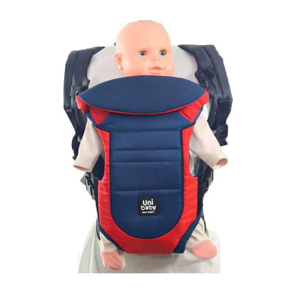 Uni Baby Baby Carrier in Red & Vavy - 5 Positions, Ergonomic Design with Back Support | Uni Baby