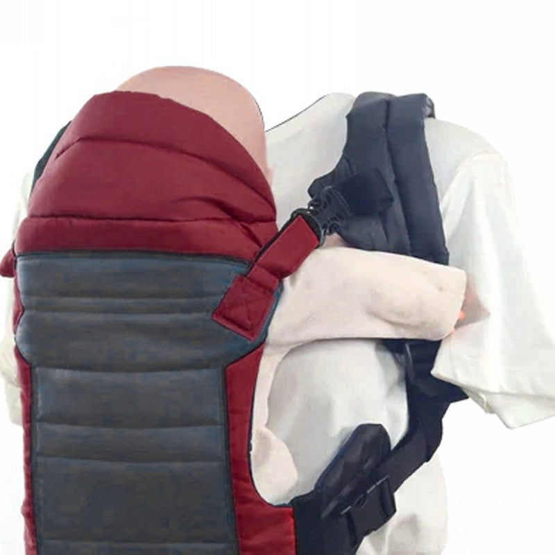 Uni Baby Baby Carrier in burgundy & gray - 5 Positions, Ergonomic Design with Back Support | Uni Baby