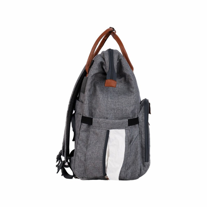 Premium Max Diaper Bag - Gray | Stylish, Functional, and Spacious for Parents