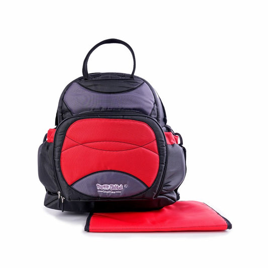 Spectacular Red Diaper Bag with Changing Mat - Ultimate Organization & Versatility